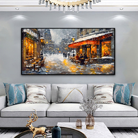 Offre Spéciale : Peinture à l'huile de paysage classique européen, nouveau style, peinte à la main, taille personnalisable, 50 % de réduction, prix bas, sur toile.