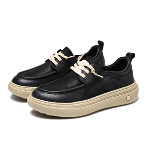 Zapatos Casuales de Piel Sintética para Hombre, Primavera Verano 2026, Nuevo Estilo, Zapatos Beanie Retro con Suela Gruesa, Cómodos, Ligeros, Talla Grande - Product Image 5