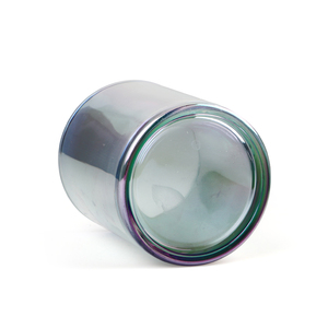Vaso de Agua Redondo de Vidrio de 300 ml con Recubrimiento UV Arcoíris para Beber - Product Image 4