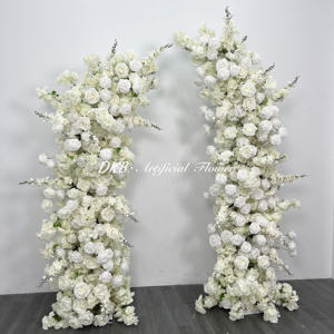 Vente en gros 8ft * 8ft scène de mariage arc floral décor de fleurs ensemble pour arc de mariage - Product Image 4