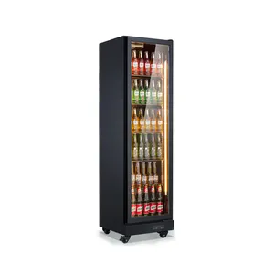 Supermercato commerciale Display frigorifero singolo doppio tre vetri birra frigo bere bevande refrigeratore e refrigeratore