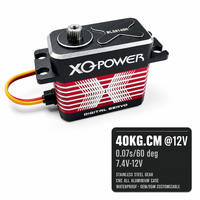 Servomoteur de queue d'hélicoptère XQ-POWER XQ-BLS8140H 40kg Étanche Sans balais Engrenage en acier inoxydable Aluminium CNC 12V Haute vitesse