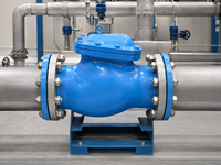 Válvula de Retención de Columpio Reforzada con Brida, ASTM A216 WCB, Acero Fundido, Clase ASME 1500, DN100/4 Pulgadas para Sistemas de Tuberías Industriales