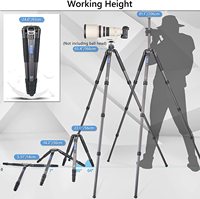 AS95C pour trépied professionnel en fibre de carbone robuste, support de caméra reflex numérique, tête sphérique, charge maximale 40 kg/88 lb C919