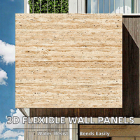 Panneau souple en pierre tissée de chanvre, travertin, pilier romain, décoration murale extérieure, panneau en argile, brique MCM, feuille naturelle imperméable