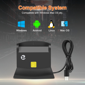 Lector de Tarjetas Inteligentes ZOWEETEK <span class=keywords><strong>4</strong></span> en 1, Lector de Tarjetas de Memoria USB SD TF, ISO 7816 EMV CAC ID IC SIM ATM, Lector y Escritor de Tarjetas con Chip - Product Image 5