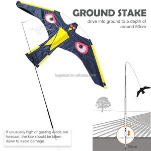 Protecteur de ferme, <span class=keywords><strong>cerf</strong></span>-<span class=keywords><strong>volant</strong></span> réaliste en forme de faucon, <span class=keywords><strong>effaroucheur</strong></span> d'oiseaux avec tige télescopique - Product Image 3