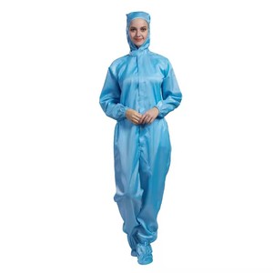 Vêtement à capuche monobloc durable antistatique pour hommes et femmes, imperméable, pour usine alimentaire, peinture au pistolet - Product Image 4