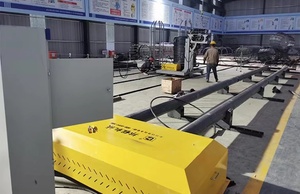 12 Metre Kafes Uzunluğunda Otomatik Donatı Çelik Tel Örgü Sarma Makinesi, 7.5KW Motorlu, Karayolu ve Köprü Projeleri için 1 Yıl Garantili - Product Image 3