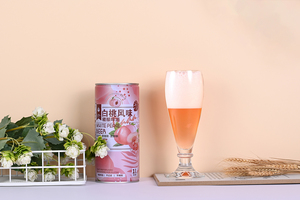 OEM personalizado China JINBOSHI marcas melocotón blanco piña ciruela fruta miel sabor trigo cerveza bebidas 330ml 500ml 1000ml 2.5% vol - Product Image 3