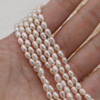 Perles d'eau douce en vrac en forme de riz de petite taille de haute qualité pour la fabrication de bijoux à bricoler soi-même collier bracelet boucles d'oreilles sacs