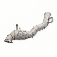 Collecteur d'échappement ODM haute performance en acier inoxydable SS304 avec bouclier thermique pour Mercedes-Benz AMG W206 C63 C43 2.0T M139L 2024+ – Tuyaux à flux libre