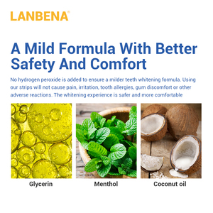 แผ่นฟอกสีฟัน LANBENA น้ำมันมะพร้าวผสมถ่าน ช่วยฟอกสีฟันขั้นสูง - Product Image 3