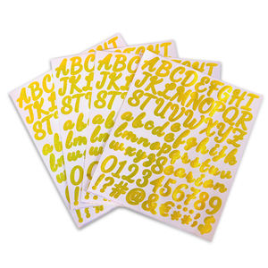 Autocollants <span class=keywords><strong>Lettres</strong></span> Paillettes Autocollantes Vinyle Lettre Alphabet Numéro Autocollants Boîte <span class=keywords><strong>Aux</strong></span> <span class=keywords><strong>Lettres</strong></span> Numéros <span class=keywords><strong>Étiquette</strong></span>s, Décalcomanies pour Signe, Carnet - Product Image 1