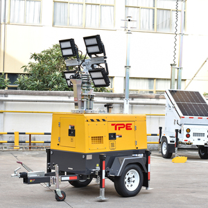 เสาไฟเคลื่อนที่แบบติดตั้งบนรถพ่วง TPE-R6P พร้อมเครื่องยนต์ ไฟ LED 4x500W สำหรับงานก่อสร้าง TPE-R6P ใช้พลังงานจากเครื่องยนต์ - Product Image 4