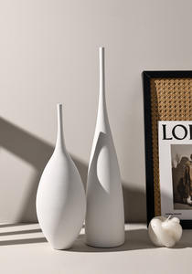 مزهرية زهور سيراميك كبيرة حديثة مصنوعة يدويًا بلمسة نهائية مصقولة لديكور المنزل وصالات العرض هدايا-مزهرية منضدية - Product Image 6