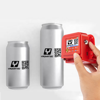 Imprimante Jet d'Encre Portable Yaomatec Mini 12,7mm 25,4mm pour Date de Péremption, Code QR, Code-Barres, Logo – Imprimante à Main pour Étiquettes et Autocollants