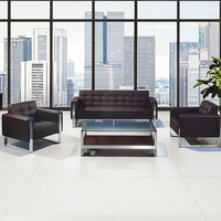 Modernes Sofa für Büro empfang Warten Leder Lobby Besucher Verlassen des Raumes Sofas Kunst Minimalist Chinese Business Rec