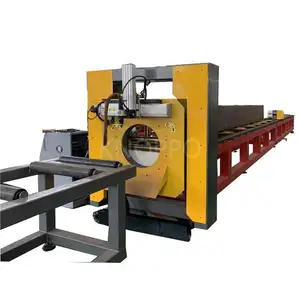 CNC Plasma Cutter Machine with Rotary Device for Cutting Pipe