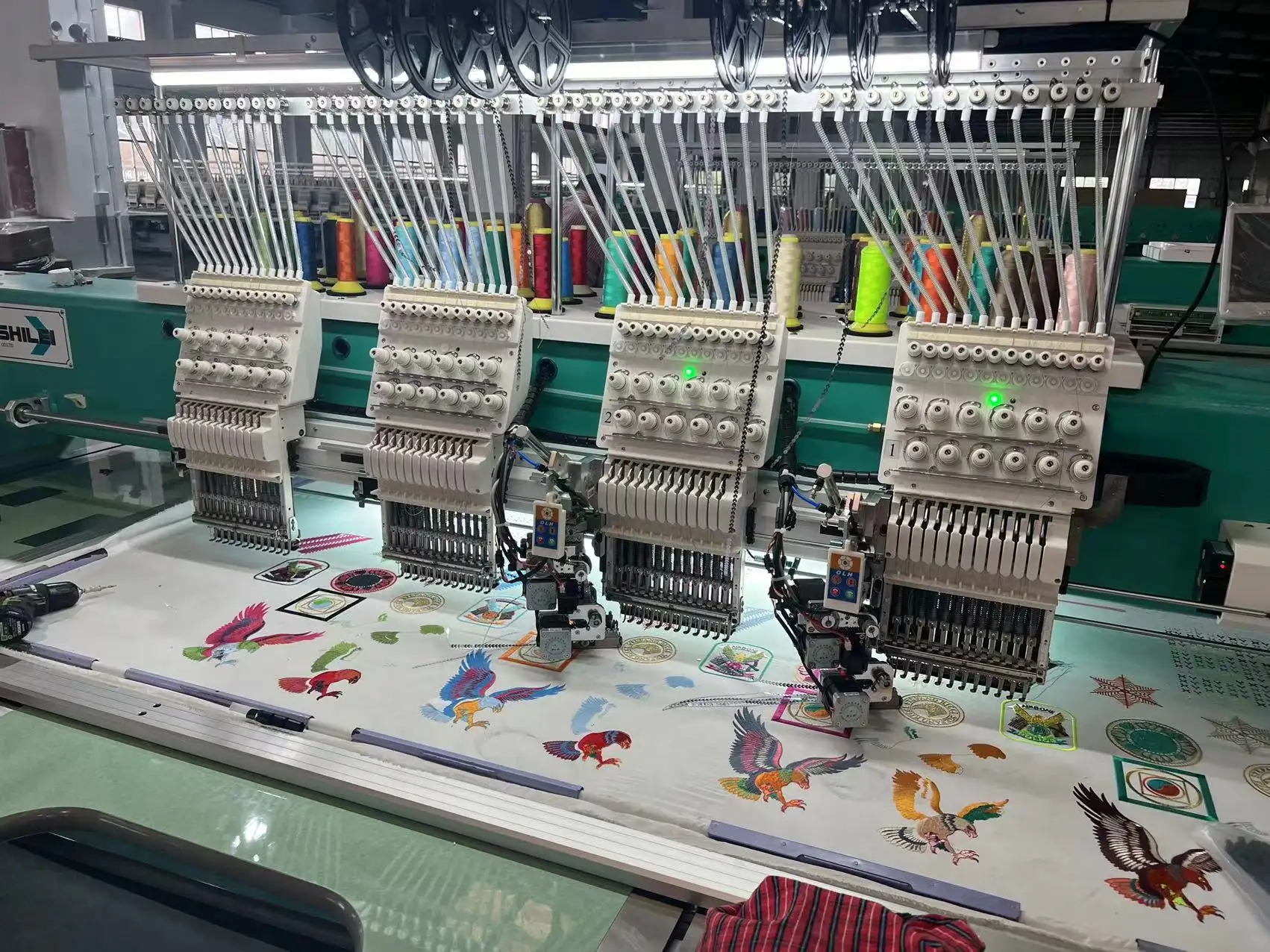 SHENSHILEI Flat High Speed Computerized Embroidery Machine1204