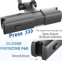 Appui-tête de voiture support de tablette siège arrière support universel de téléphone portable tablette 360 Angle de rotation réglable extensible