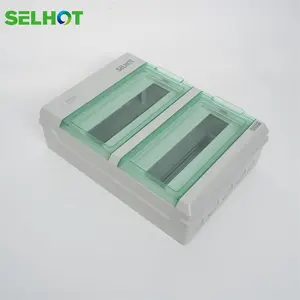 SELHOT Manufacturer SH24PN Dc Combiner Box Abs Pc Plastic Waterproof 24 Way 3 Phase Power Mcb Distribution Box