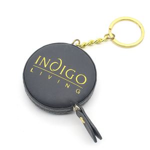 Custom Cheap Retractable Red Square <b>Tape</b> <b>Measure</b> with Custom Debossed Logo PU Leather Case Tailor Sewing Meausing <b>Tape</b> - Product Image 2