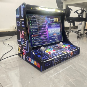 Cabinet Arcade Classico Multigioco a 2 Giocatori con Gettoniera per Bambini, Macchina da Gioco Retrò da Tavolo (Bartop) - <span class=keywords><strong>Saga</strong></span> Inglese/Spagnola - Product Image 4