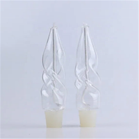 Supports de bougies en verre soufflé à la main de haute qualité, inserts pour lampes à huile, forme torsadée, pour fournitures de fêtes juives