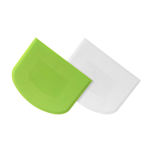 Free Sample Amazon Best Sell Silicone Soft Dough Cutter High Quality Baking Pastry Tool Cake Cream Scraper Plastic Dough Scraper