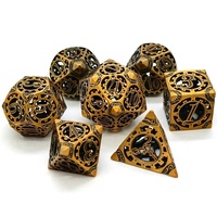 Jeu de dés Punk gear creux en métal, D20 D & D, 20 faces, joyons et drons, 1 pièce