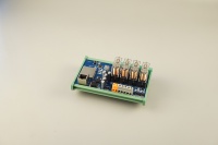Módulo de Relé Ethernet de 4 Canales Huaqingjun, Módulos de Entradas y Salidas RJ45 Modbus TCP LAN IO para PLC