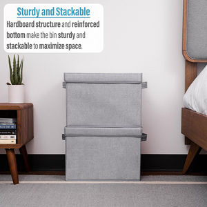 Heavy Duty Stackable Home Office Shelf Closet Toys <strong>Storage</strong> Organizer Kids Clothes Sundries <strong>Storage</strong> <strong>Boxes</strong> with Lids - Product Image 4