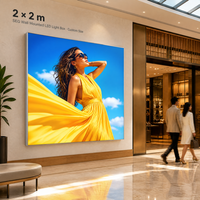 Boîte à lumière SEG personnalisée murale à LED pour affichage en magasin, centre commercial, promotion publicitaire, enseigne en tissu rétroéclairée