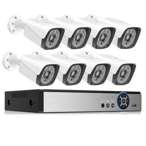 Système de caméra HD POE 8CH pour réseau domestique Coque métallique NVR Stockage Étanche Infrarouge Vision Nocturne Accès à distance-Prise en charge de la carte SD - Product Image 2