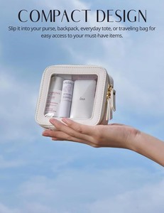 Custom Clear Makeup <b>Bag</b> Mini Cosmetic Pouch Cute PVC Make up Toiletry <b>Bag</b> for Women Girls - Product Image 5