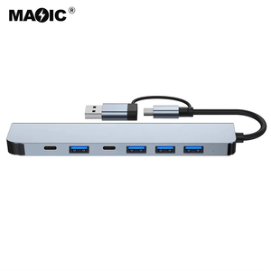 2023 New Arrival USB3.0 & <span class=keywords><strong>USB</strong></span>-<span class=keywords><strong>C</strong></span> Để USB3.0 & USB2.0 7 Trong 1 <span class=keywords><strong>Hub</strong></span> <span class=keywords><strong>USB</strong></span> 3.0 <span class=keywords><strong>USB</strong></span> <span class=keywords><strong>C</strong></span> 7 Trong 1 <span class=keywords><strong>Hub</strong></span> Hỗ Trợ Bc1.2 Truyền Dữ Liệu Sạ<span class=keywords><strong>c</strong></span> Nhanh - Product Image 3