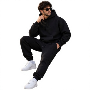Unisex <b>Navy</b> Blue Hooded <b>Sweatshirt</b> Fleece Casual Regular Fit Pocket Design Autumn Wear - Product Image 3