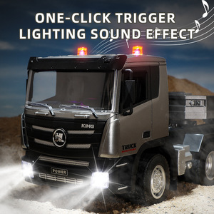 Huina 1318 1:18 métal RC <span class=keywords><strong>remorque</strong></span> camion <span class=keywords><strong>tracteur</strong></span> 2.4GHz télécommande Construction Radio jouets à plat modèle à l'échelle - Product Image 3