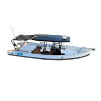 Bateau semi-rigide Orca Hypalon à double coque en aluminium de 33 pieds, design italien Transea, modèle Step Hull 1000 Ocean