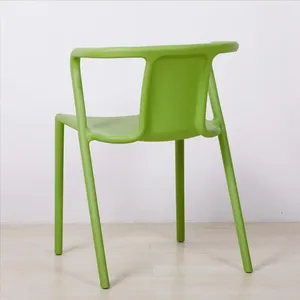 Md Heart Furniture |2023 New Modern <b>Black</b> Fiberglass Outdoor Palm Hotel Restaurant Decorated Plastic Dining <b>Chair</b> - Product Image 3