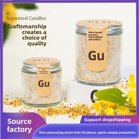 Lilin Kedelai Aroma Osmanthus Bunga Kering Buatan Tangan Berbentuk Blok Bebas Asap Aroma Niche untuk Kamar Tidur Rumah Ruang Dalam Ruangan
