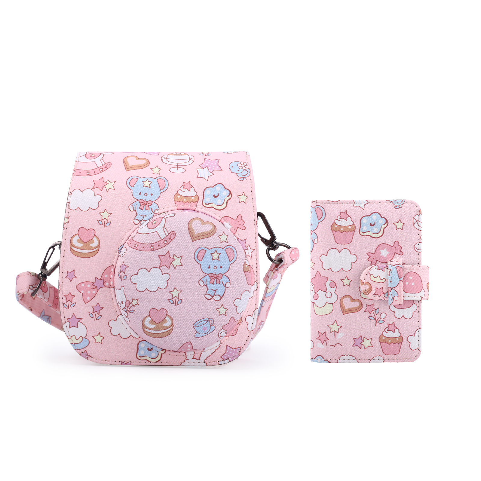 Sac rose avec mini album