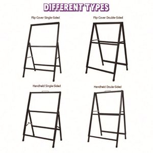 Easel Metal a Frame Sign Stand Black Poster Stand A1 Poster Frame on Stand - Product Image 2