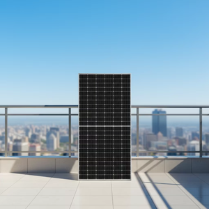 Panneaux solaires monocristallins à demi-cellules, double vitrage, bifaciaux, 400W-600W, efficacité 21,3%, garantie 10 ans, usage domestique et commercial - Product Image 6