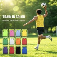 Maillots d'entraînement de football en tissu mesh respirant pour jeunes et adultes – Idéal pour l'entraînement en groupe