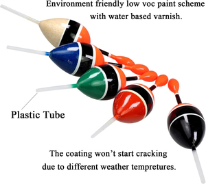 Nouveaux flotteurs de pêche Bobbers flotteurs à glissière Balsa pêche Bobber Slip Bobbers pour Crappie Panfish <span class=keywords><strong>truite</strong></span> basse - Product Image 3