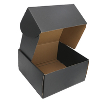 Caja de Envío para Pequeñas Empresas, Diseño de Caja de Envío de Lujo en Color Negro con Logotipo, Cajas de Embalaje de Cartón para Empacar