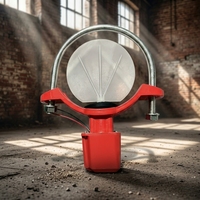 Indicateur de débit d'eau de type selle pour système d'incendie avec alarme et détection par ailette