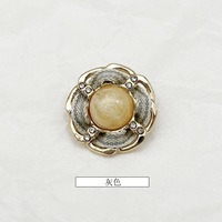 Kancing Logam Gaya Parfum Ukuran Kecil 21mm Grosir untuk Mantel, Sweater, Rajutan, Kancing Dekoratif